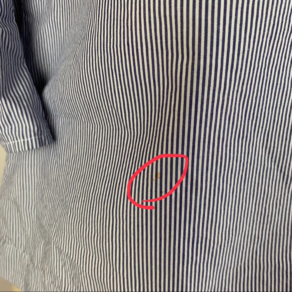 Madewell Stripe 3/4 Sleeve Bell Sleeve Top - Picture 5 of 8